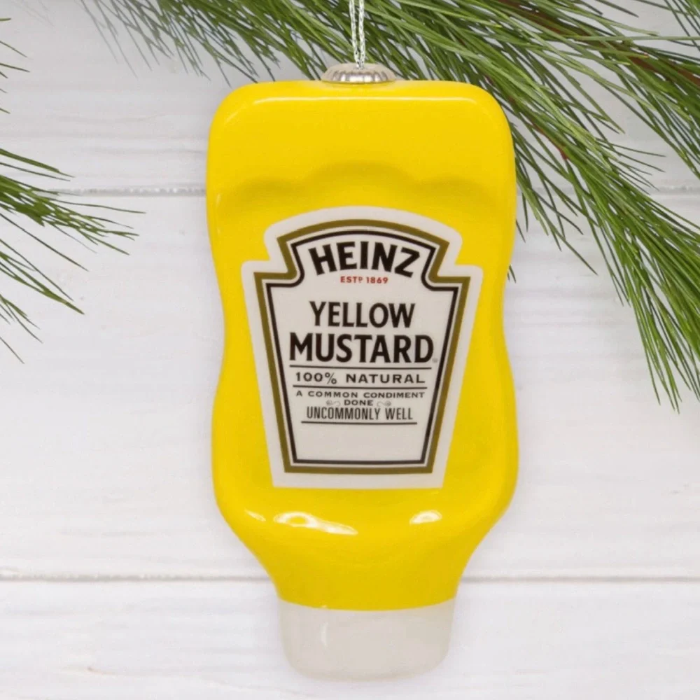 Hallmark “Heinz Yellow Mustard” Shatterproof Christmas Ornament (NWT)
